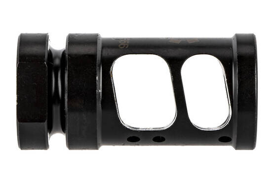 The CMT 5.56 CRC muzzle brake features a two chamber design to reduce recoil
